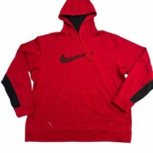 Nike Men’s Therma-Fit Red Hoodie XXL 586289-657